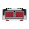 Kufr na nářadí s kovovým držadlem 54 × 27,8 × 26,9 cm, krabičky, šedá