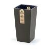 Květináč ECO WOOD, 24 cm, hranatý, tmavě hnědá