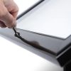 Menuboard s LED vitrínou 2 x A4, černá