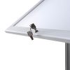 Menuboard s LED vitrínou 2 x A4, s topkartou, hliník