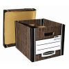 Archivační kontejner Fellowes Bankers Box Woodgrain 2 ks/bal, hnědá