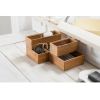 Organizér Compactor Bamboo Box, 15 x 7,5 x 6,5 cm, přírodní dřevo