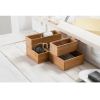 Organizér Compactor Bamboo Box, 22,5 x 15 x 6,5 cm, přírodní dřevo