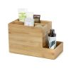 Organizér Compactor Bamboo Box, 30 x 7,5 x 6,35 cm, přírodní dřevo