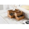 Organizér Compactor Bamboo Box, 30 x 7,5 x 6,35 cm, přírodní dřevo