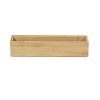 Organizér Compactor Bamboo Box, 30 x 7,5 x 6,35 cm, přírodní dřevo