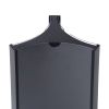 Otočný menu stojánek třístranný, formát DL (pro 22 × 9,9 cm), černá