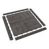 Plastová dlažba Linea Marte 56,3 x 56,3 x 1,3 cm, tmavě hnědá