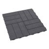 Plastová dlažba Linea Marte 56,3 x 56,3 x 1,3 cm, tmavě šedá