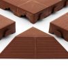Plastový nájezd Linea Combi 40 x 19,5 x 4,8 cm (samice), hnědá