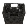 Pletený košík Compactor 31 x 24 x 14 cm, černá