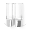 Dávkovač mýdla Compactor Edge, 2 x 500 ml, bílá