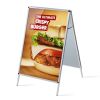 Reklamní áčko 1000 x 1400 mm, oblý roh, profil 32 mm, hliník