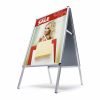Reklamní áčko 500 x 700 mm, oblý roh, profil 25 mm, hliník