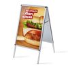 Reklamní áčko 700 x 1000 mm, oblý roh, profil 32 mm, hliník