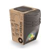 Set košů na tříděný odpad II, 3 x 25 l, šedá