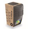 Set košů na tříděný odpad II, 4 x 25 l, šedá