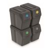 Set košů na tříděný odpad, 4 x 20 l, šedá