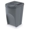 Set košů na tříděný odpad, 4 x 35 l, šedá