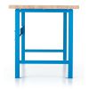 Dílenský stůl Basic s čelní deskou 200 x 80 cm, modrá - ral 5012