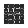 Dlažba FitFlo SF1050 47,8 x 47,8 x 0,8 cm - okraj, červená
