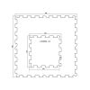 Dlažba FitFlo SF1050 47,8 x 47,8 x 0,8 cm - roh, černá