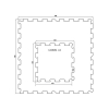 Dlažba FitFlo SF1050 47,8 x 47,8 x 0,8 cm - střed, červená
