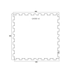 Dlažba FitFlo SF1050 95,6 x 95,6 x 0,8 cm - střed, bílá