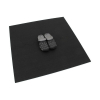 Dlažba FitFlo SF1050 95,6 x 95,6 x 1,6 cm - roh, černá