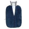Termofor Hugo Frosch Classic v obalu z bio bavlny, 2 l, modrá