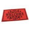 Textilní čisticí rohož Welcome Deco 33 x 58 x 0,3 cm, červená