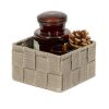Úložný organizér Compactor TEX 12 x 12 x 7 cm, hnědá