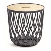 Univerzální koš s dřevěným víkem, 20 l, přírodní dřevo / antracit
