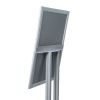 Uzamykatelná menu vitrína s LED osvětlením 4 x A4, hliník