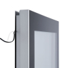 Venkovní informační vitrína s LED osvětlením 70 x 100 cm, černá