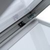 Venkovní informační vitrína s LED osvětlením A0, černá