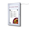 Venkovní uzamykatelná světelná menu vitrína 1 x A4, hliník
