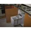 Vestavný koš na tříděný odpad 18 + 8 + 8 l, šedá