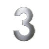 Domovní číslo "3", RN.75L, nerez