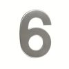 Domovní číslo "6", RN.95L, nerez