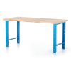 Výškově nastavitelný dílenský stůl Basic, 170 x 80 cm, modrá - ral 5012