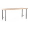 Výškově nastavitelný dílenský stůl Basic, 200 x 80 cm, šedá - ral 7038