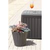 Zahradní box, 290 l, tmavě hnědá