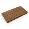 Dřevěná dlažba Linea CombiWood 40 x 40 x 6,5 cm, přírodní dřevo