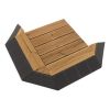 Dřevěná dlažba Linea CombiWood 40 x 40 x 6,5 cm, přírodní dřevo