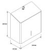 Zásobník na toaletní papír Stella R10 Advanced Mini 19 cm, matný nerez