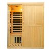 Sauna DeLuxe 3300 Carbon - BT, hnědá