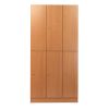 Dřevěná šatní skříňka Visio - 6 boxů, 90 x 45 x 185 cm, cylindrický zámek, buk