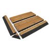 Dřevěný rohový nájezd Linea CombiWood, 4 ks, přírodní dřevo