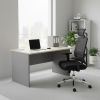 Stůl SimpleOffice 120 x 80 cm, dub světlý / šedá